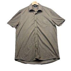 Ben Sherman Polo Shirt Men Size M Medium? Brown Short Sleeve Cotton Blend Preppy
